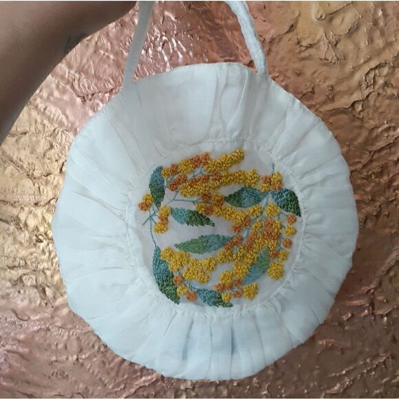 NWT Zara Embroidered Tulle Handbag - Picture 14 of 14